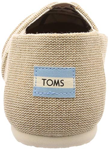 TOMS Venice Collection Alpargata Unbleached Heritage Canvas 11.5