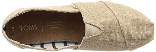 TOMS Venice Collection Alpargata Unbleached Heritage Canvas 11.5