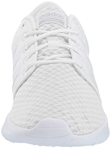 adidas Women's CloudfoamQT Racer Xpressive-Contemporary CloudfoamRunning Sneakers Shoes, White/White/Grey, 9 M US