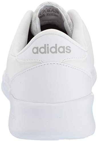 adidas Women's CloudfoamQT Racer Xpressive-Contemporary CloudfoamRunning Sneakers Shoes, White/White/Grey, 9 M US
