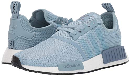 adidas Originals Women's NMD_R1 Running Shoe, ash Grey/ash Grey/raw Steel, 5