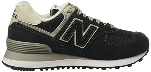 New Balance Women's 574 V2 Mermaid Sneaker, Black/White, 7.5 D US