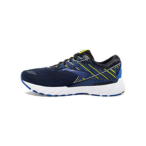 Brooks Mens Adrenaline GTS 19 Running Shoe - Black/Blue/Nightlife - D - 14.0