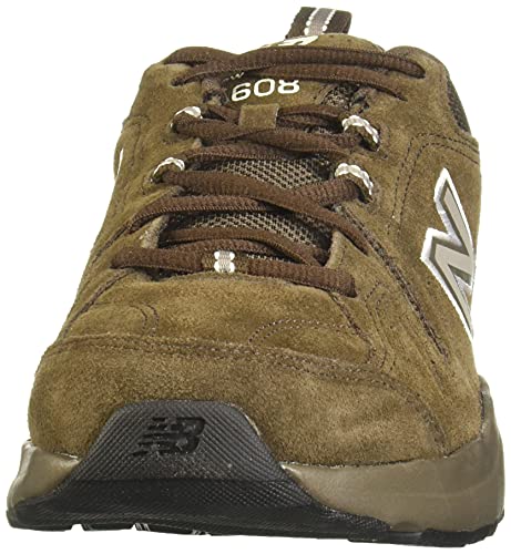 New Balance Men's 608 V5 Casual Comfort Cross Trainer, Chocolate Brown/White, 7