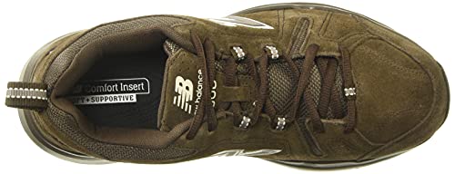 New Balance Men's 608 V5 Casual Comfort Cross Trainer, Chocolate Brown/White, 7