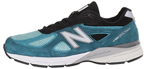 New Balance Men's M990V4 Running Shoe, Size: 8 Width: D Color: Moroccan Blue/Dark Cyan