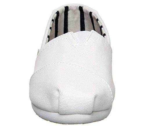 TOMS Women's White Canvas Alpr ESP (Size: 9.5)