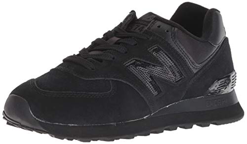 New Balance Women's 574 V2 Holiday Sparkler Sneaker, Black/Black, 5.5 W US