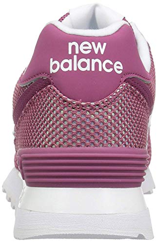 New Balance Women's 574 V2 Mermaid Sneaker, Dragon Fruit/Wh, 6.5 B US