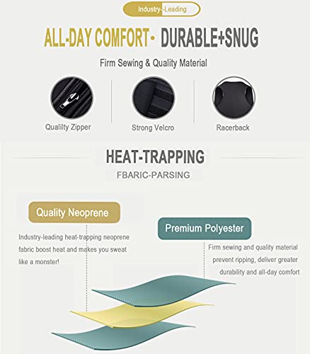 HOPLYNN Sweat Vest for Women, Waist Trainer Vest for Weight Loss Women Black S