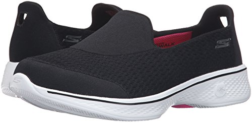 Skechers Performance Women's Go Walk 4 Pursuit Walking Shoe, Black/White - 6 B(M) US
