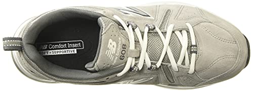 New Balance Men's 608 V5 Casual Comfort Cross Trainer, Team Away Grey/Castlerock, 8.5 X-Wide