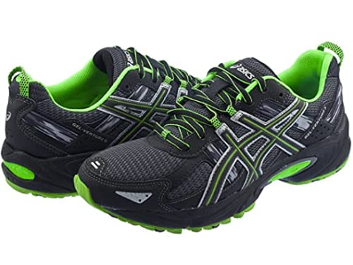 ASICS Men's Gel-Venture 5 Running Shoe, 11.5, Castle Rock/Black/Green Gecko