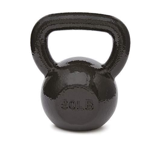 Amazon Basics Cast Iron Kettlebell - 50 Pounds, Black