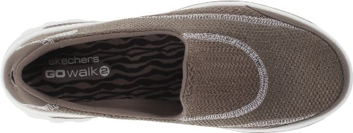 Skechers Performance Women's Go Walk 2 Slip-On Walking Shoe, Taupe, 6.5 M US