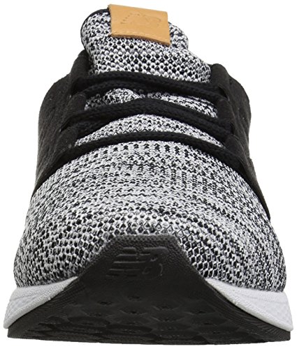 New Balance Men's Fresh Foam Cruz V2 Sneaker, White/Black, 10 D US