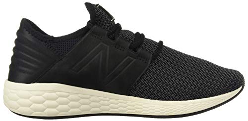 New Balance Women's Fresh Foam Cruz V2 Sneaker, Black/Magnet/Sea Salt, 6 W US