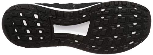 adidas Men's Duramo 9 Running Shoe, Black/White, 10.5