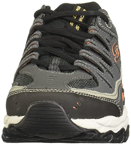 Skechers mens Afterburn M. Fit fashion sneakers, Charcoal, 12 US