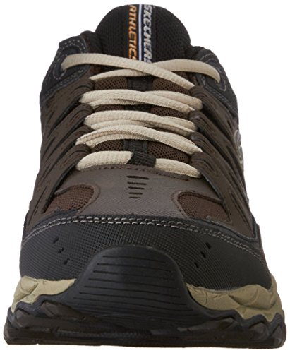 Skechers mens Afterburn M. Fit fashion sneakers, Brown/Taupe, 13 US
