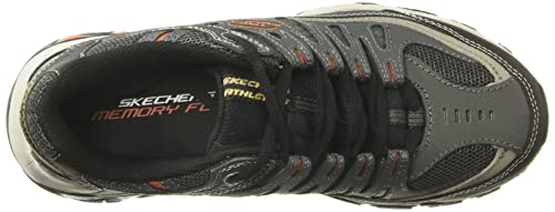 Skechers mens Afterburn M. Fit fashion sneakers, Charcoal, 12 US