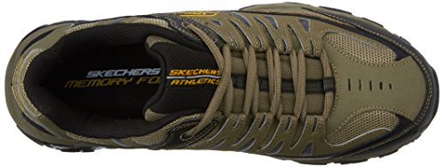 Skechers mens M.fit fashion sneakers, Pebble/Black/Pebble, 12 US