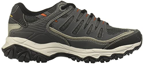 Skechers mens Afterburn M. Fit fashion sneakers, Charcoal, 12 US