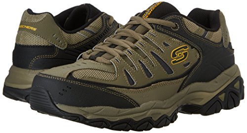 Skechers mens M.fit fashion sneakers, Pebble/Black/Pebble, 11.5 US
