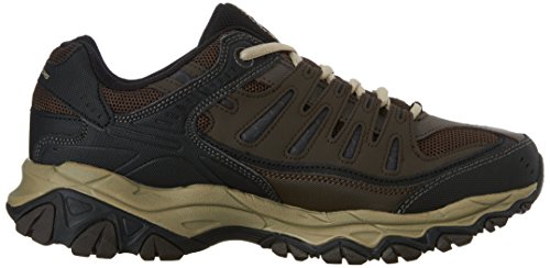 Skechers mens Afterburn M. Fit fashion sneakers, Brown/Taupe, 13 US