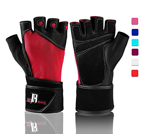 Men's Padding Sport Gloves for Weight Lifting & Workout
