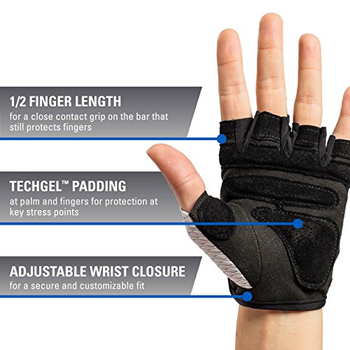 Harbinger Women's FlexFit Weightlifting Gloves - White (Small)