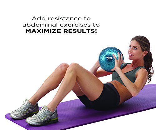 Empower Medicine Ball for Women, Exercise Weight Ball for Strength Training, Cardio, Soft Fingertip-Grip Surface
