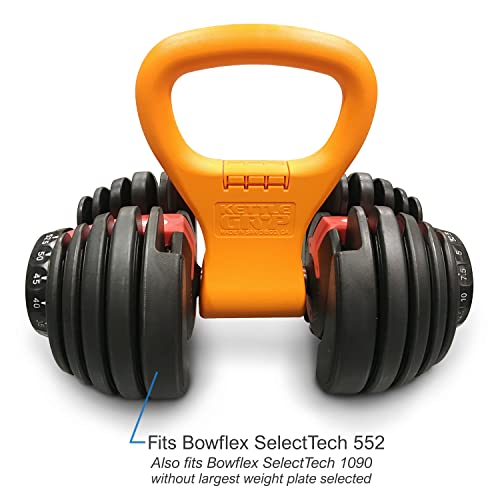 Kettle Gryp - Kettlebell Adjustable Portable Weight Grip Travel Workout Equipment Gear for Gym Bag, Crossfit WOD, Weightlifting, Bodybuilding, Lose Weight | Clamps to Dumbells | Made in U.S.A.