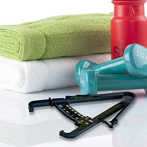 Care Touch Skinfold Body Fat Caliper Set, Measure Tape Included