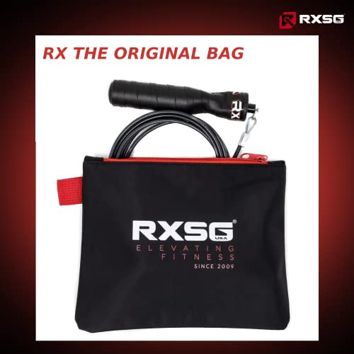 Rx Jump Rope - Black Ops Handles with Trans Black Cable Buff 3.4 9'0"