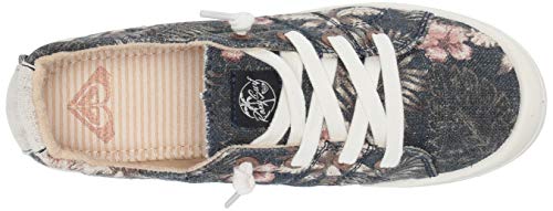 Roxy Women's Bayshore Slip On Sneaker Shoe, Blue Radiance, 5 M US