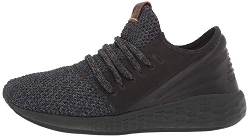New Balance Women's Fresh Foam Cruz Decon V2 Sneaker, Black Knit/Black, 9.5 M US