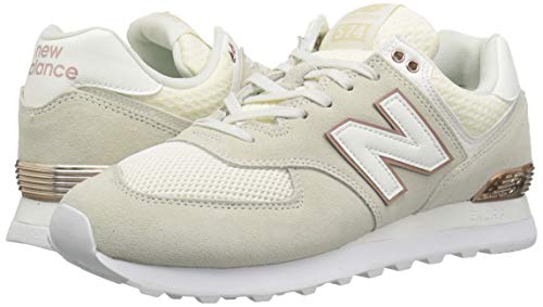 New Balance Women's 574 V2 All Day Sneaker, Sea Salt/Rose G, 11 B US