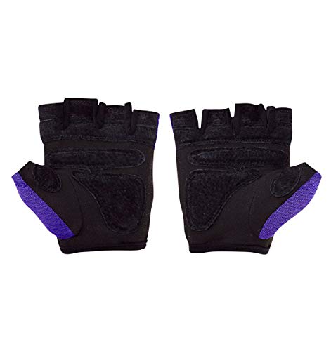 Harbinger Women's Flexfit Wash and Dry Weightlifting Gloves with Padded Leather Palm (Pair) (2017 Model)