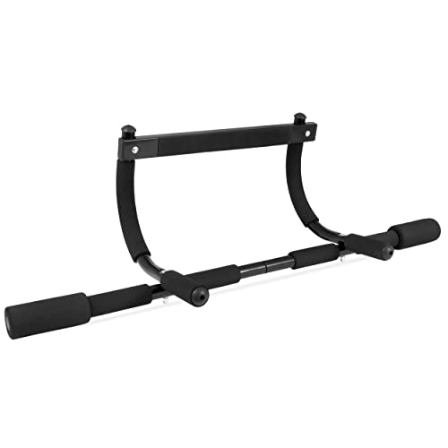 ProsourceFit Multi-Grip Lite Pull Up/Chin Up Bar, Heavy Duty Doorway Upper Body Workout Bar for Home Gyms 24"-32"