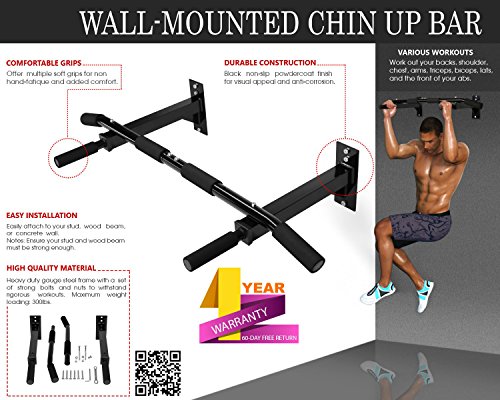 Yes4All Wall Mount Chin Up Bar