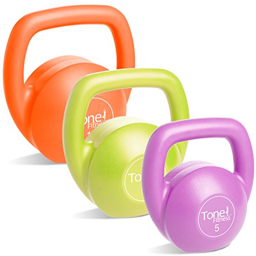 Tone Fitness SDKC2S-TN030 Kettlebell Body Trainer Set with DVD