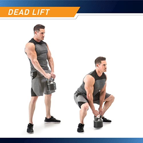 Apex Adjustable Heavy-Duty Exercise Kettlebell Weight Set Strength Training and Weightlifting Equipment for Home Gyms APKB-5009