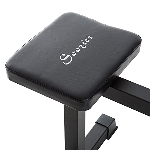 Soozier Adjustable Steel Seated Calf Raise Exercise Strength Training Gym Equipment