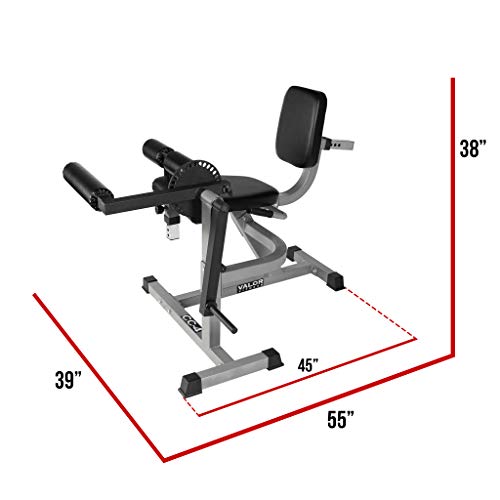 Valor Fitness CC-4 Adjustable Leg Curl/Extension Machine