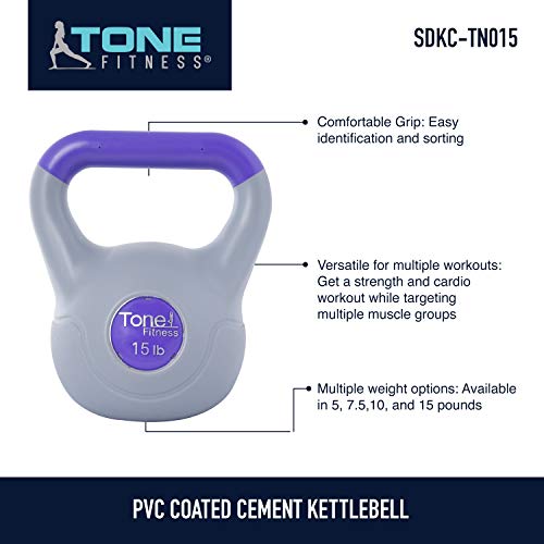 Tone Fitness Kettlebell, Vinyl
