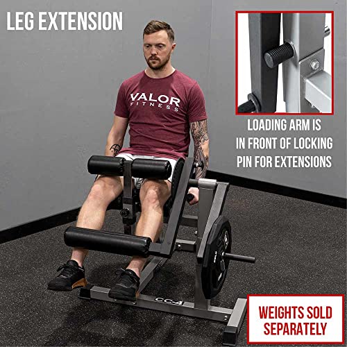 Valor Fitness CC-4 Adjustable Leg Curl/Extension Machine