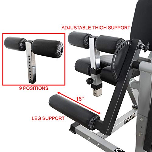 Valor Fitness CC-4 Adjustable Leg Curl/Extension Machine