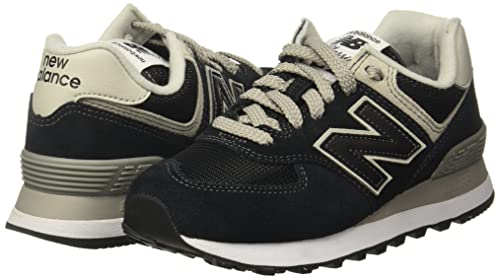 New Balance Women's 574 V2 Mermaid Sneaker, Black/White, 10 B US