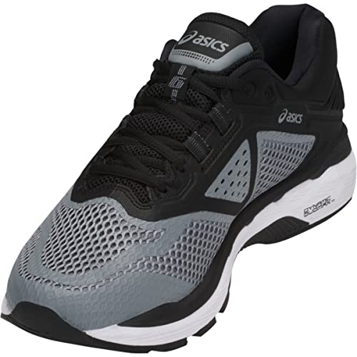 ASICS Men's GT-2000 6 Running Shoes, 14, Stone Grey/Black/White
